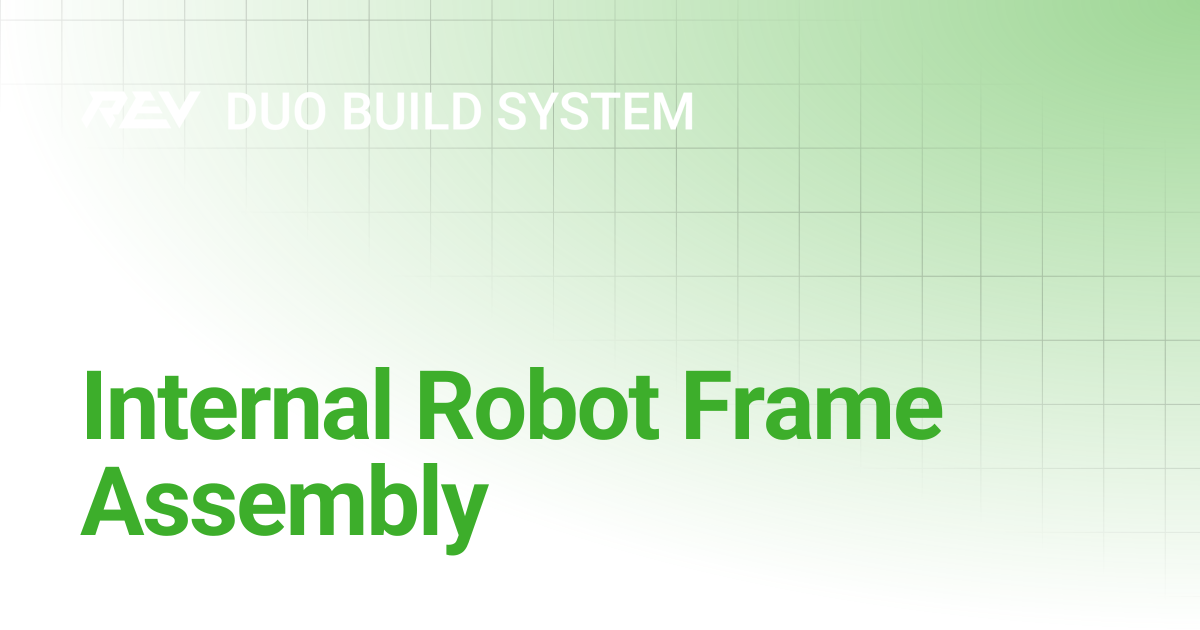 Internal Robot Frame Assembly | REV DUO Build System | REV Robotics ...