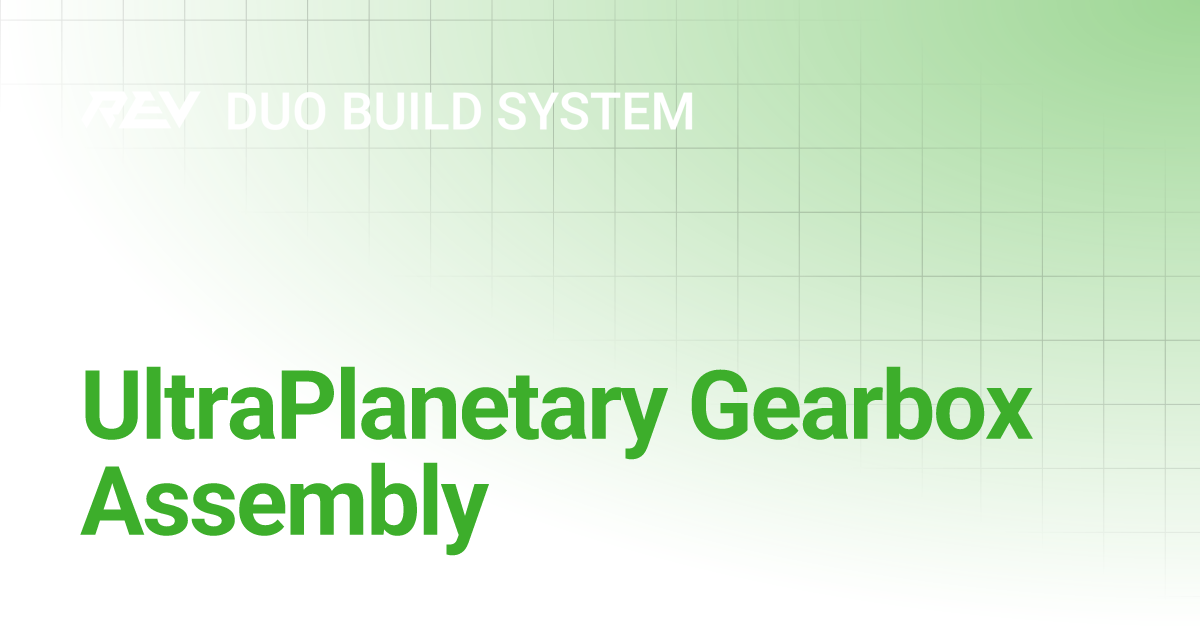 Gearbox Assembly DUO Build System