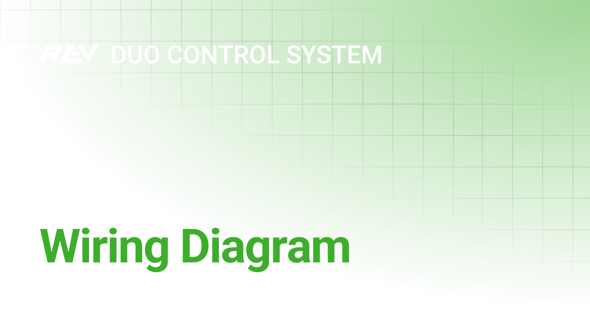Wiring Diagram | REV DUO Control System | REV Robotics Documentation